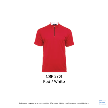 Polo Paragon Unisex 160gsm Performance Jacquard Red White CRP2901