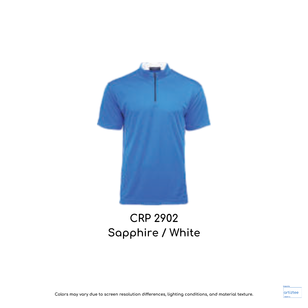 Polo Paragon Unisex 160gsm Performance Jacquard Sapphire White CRP2902