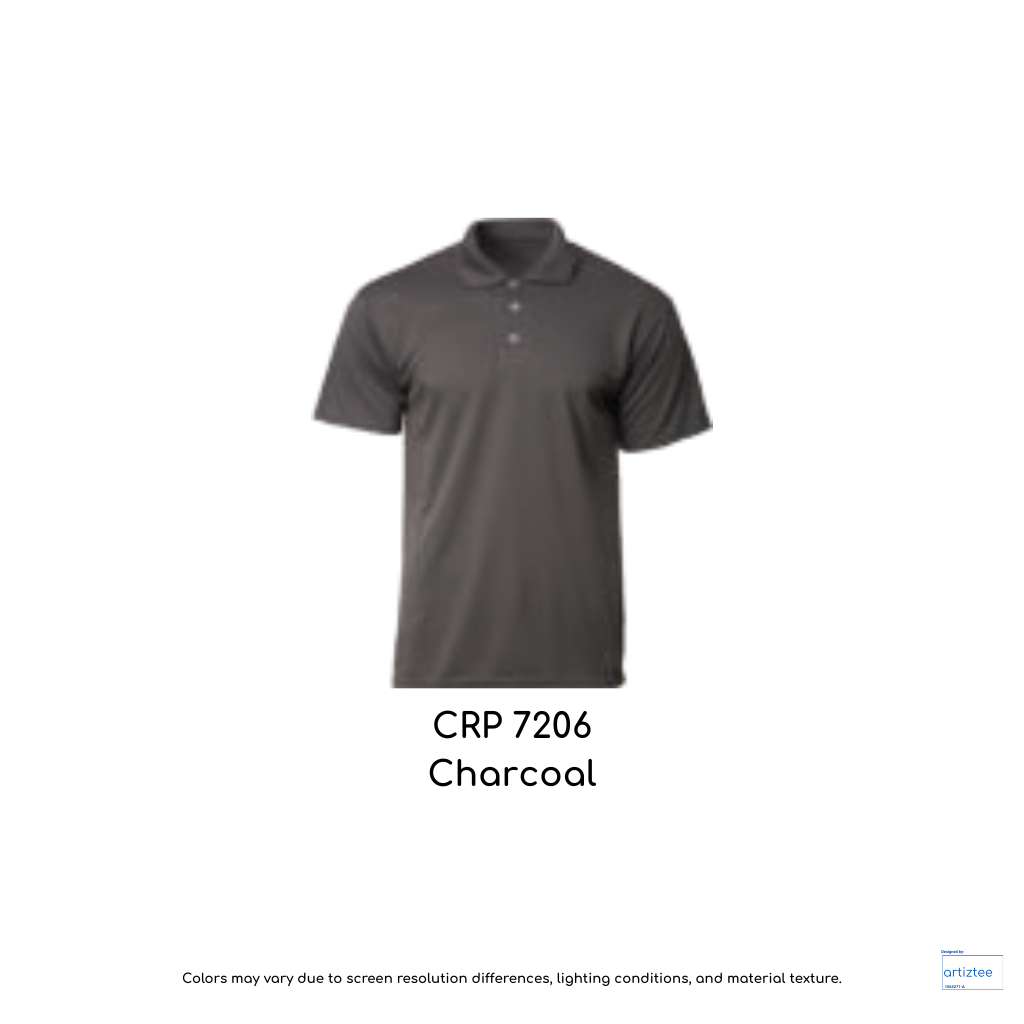 Polo COLtec Performance 160gsm Unisex Charcoal CRP7206