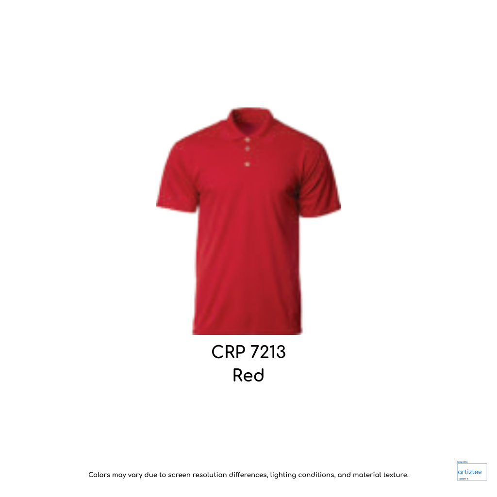 Polo COLtec Performance 160gsm Unisex Red CRP7213