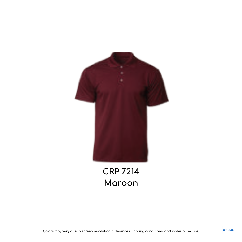 Polo COLtec Performance 160gsm Unisex Maroon CRP7214