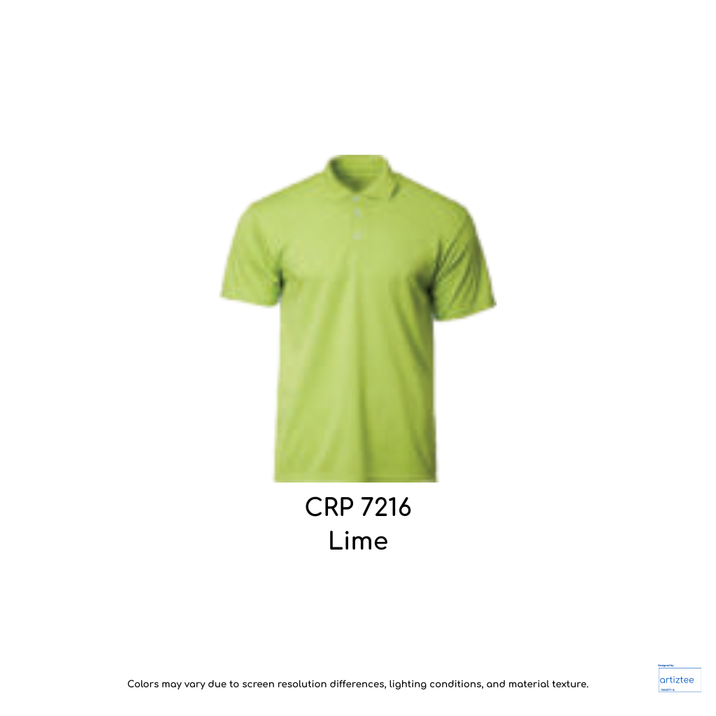 Polo COLtec Performance 160gsm Unisex Lime CRP7216