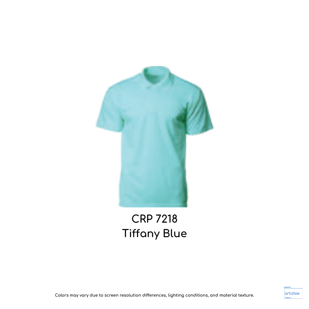 Polo COLtec Performance 160gsm Unisex Tiffany Blue CRP7218