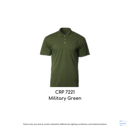 Polo COLtec Performance 160gsm Unisex Military Green CRP7221