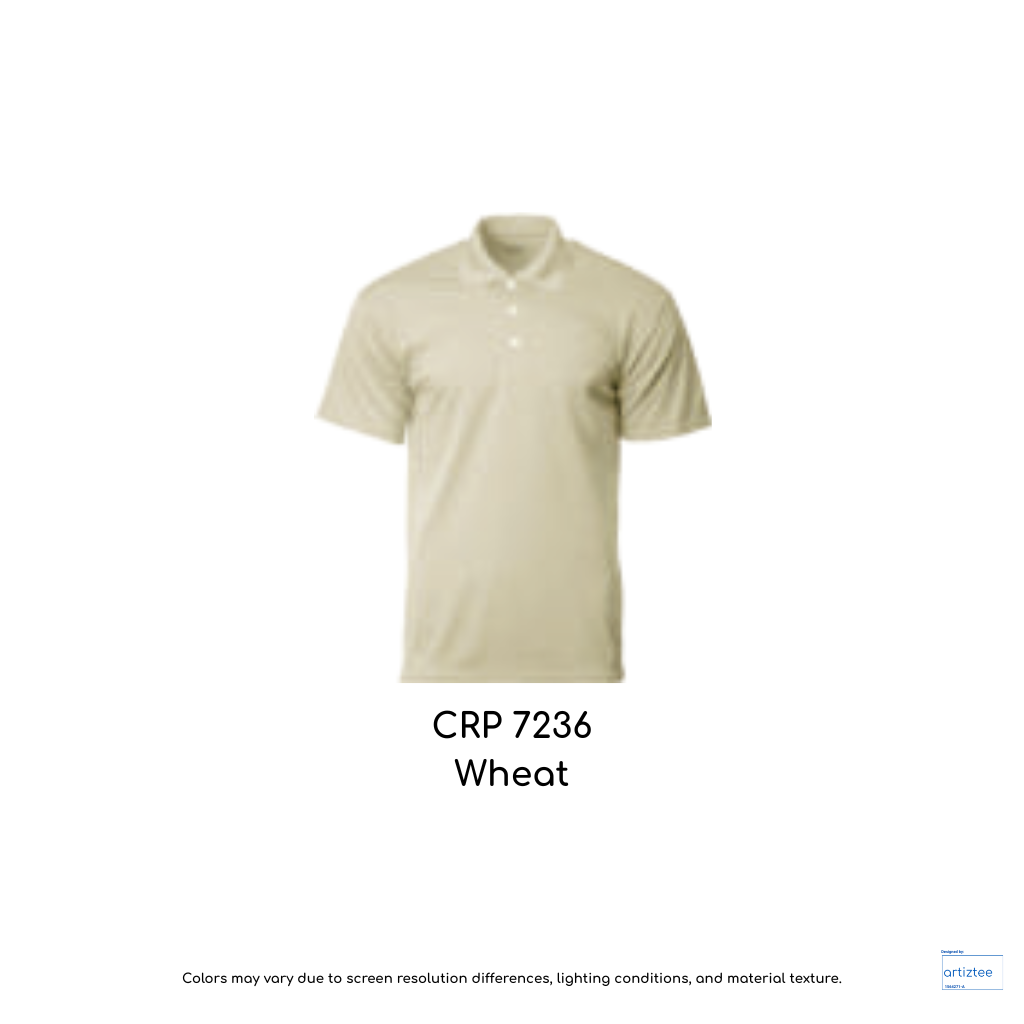 Polo COLtec Performance 160gsm Unisex Wheat CRP7236