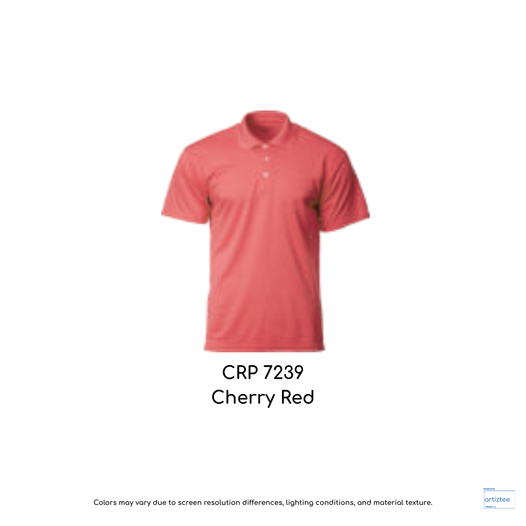 Polo COLtec Performance 160gsm Unisex Cherry Red CRP7239