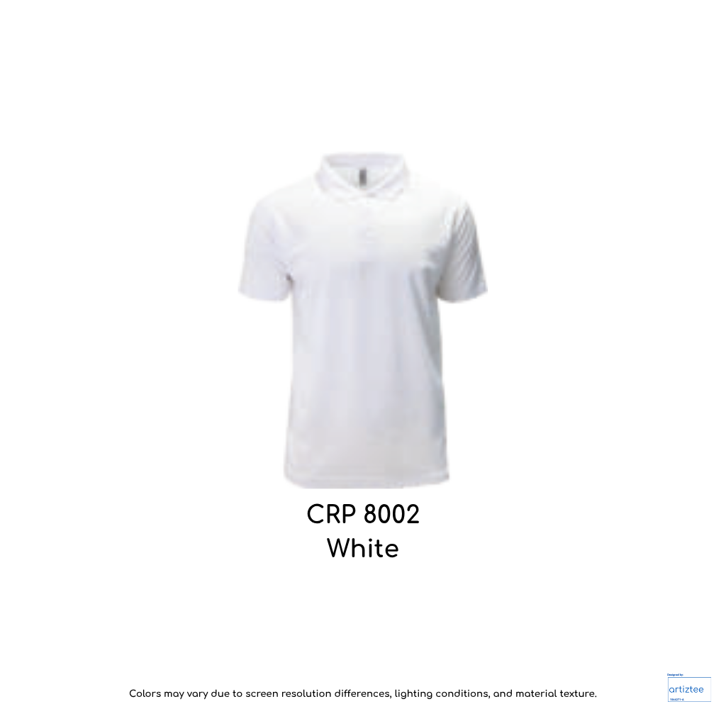 Polo DRYtec Performance Unisex 150gsm White CRP8002