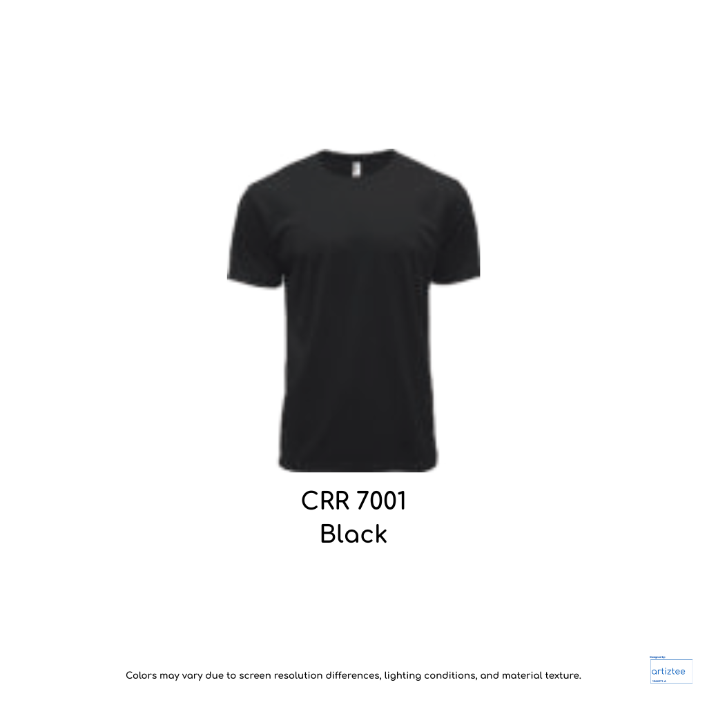 CRR7001 Black DRYtec Performance Tee Unisex 150gsm