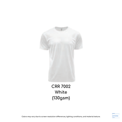 CRR7002 White DRYtec Performance Tee Unisex 130gsm