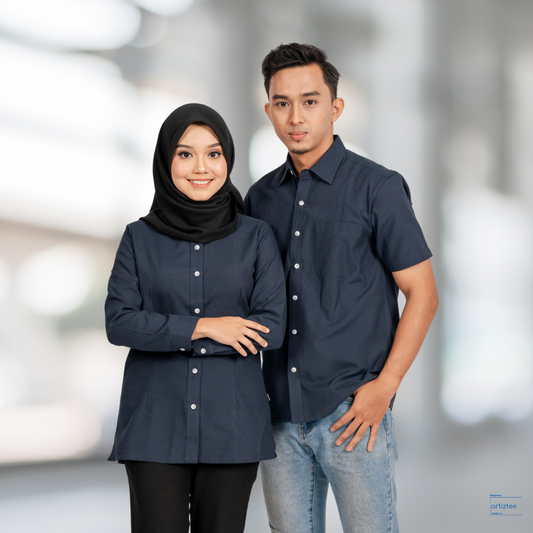 Corporate Uniform FC-833 Unisex Short Sleeves FC-933 Female Long Sleeves Navy