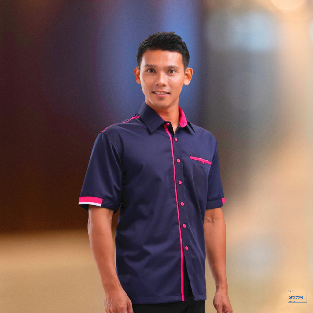 Corporate Uniform FC-891 Unisex Short Sleeves Navy