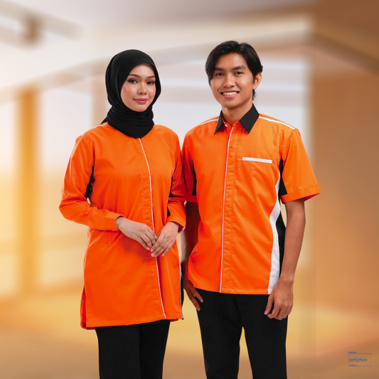 Corporate Uniform FC-893 Unisex Short Sleeves and FC-1093 Muslimah Long Sleeves