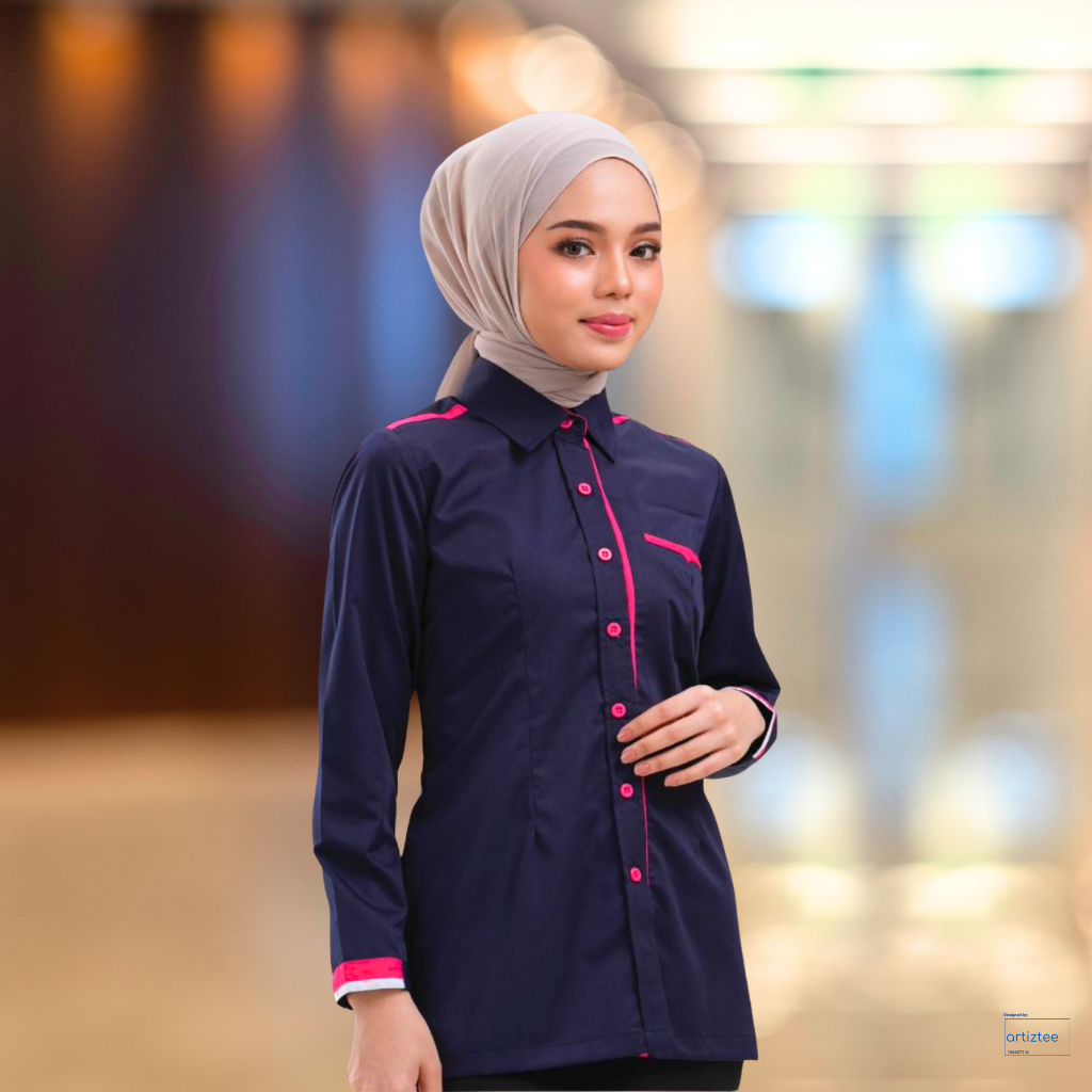Corporate Uniform FC-991 Female Long Sleeves Navy