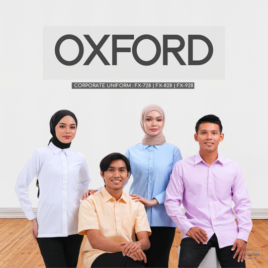 Corporate Uniform Oxford FX-828 Unisex Short Sleeves, FC-728 Unisex Long Sleeves, FX-928 Female Long Sleeves