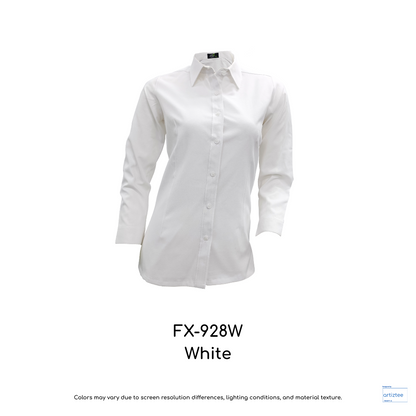 Corporate Uniform Oxford FX-928W Female Long Sleeves White