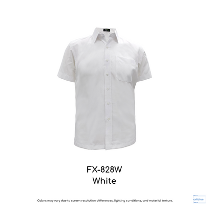 Corporate Uniform Oxford FX-828W Unisex Short Sleeves White