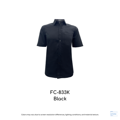 Corporate Uniform Unisex Short Sleeves FC-833K Black
