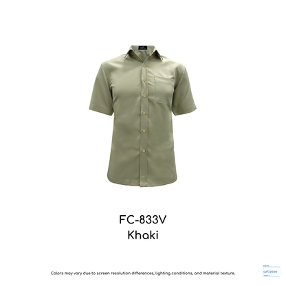 Corporate Uniform Unisex Short Sleeves FC-833V Khaki