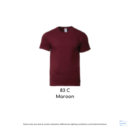 Heavyweight T-Shirt Unisex 210gsm Maroon 83C HA00