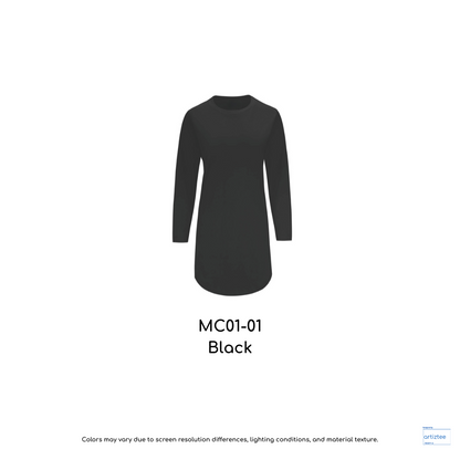 Muslimah T-Shirt Cotton Round Neck - 180gsm | Black | MC01-01 | Artiztee