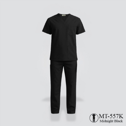Unisex Medical Scrub - Midnight Black