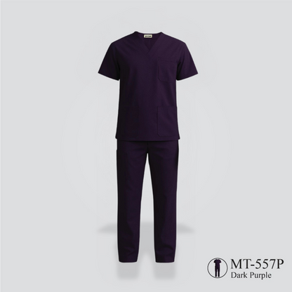 Unisex Medical Scrub - Dark Purple