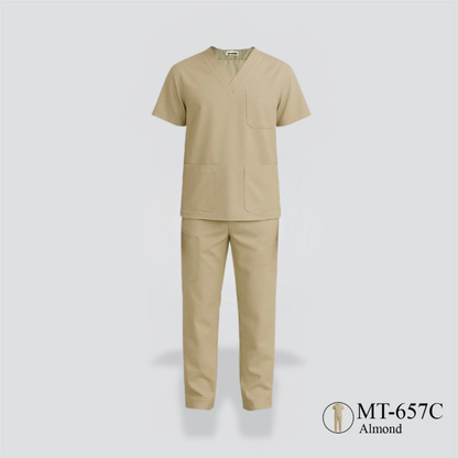Female Medical Scrub - Almond