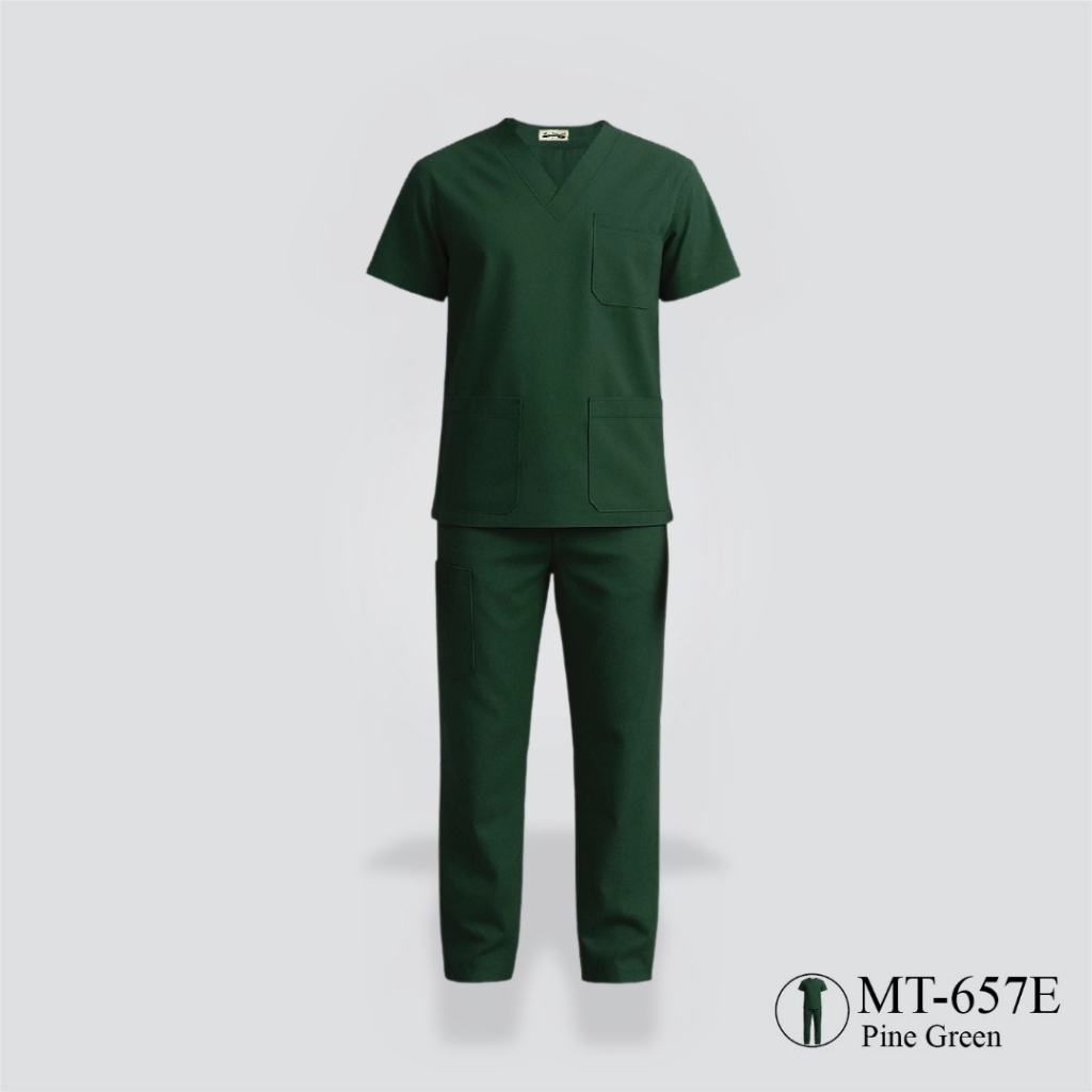 Female Medical Scrub - Pine Green