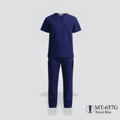 Female Medical Scrub - Royal Blue