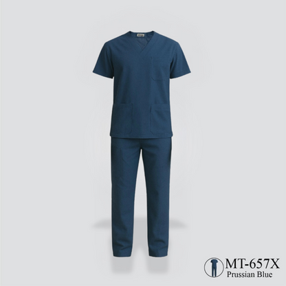 Female Medical Scrub - Prussian Blue