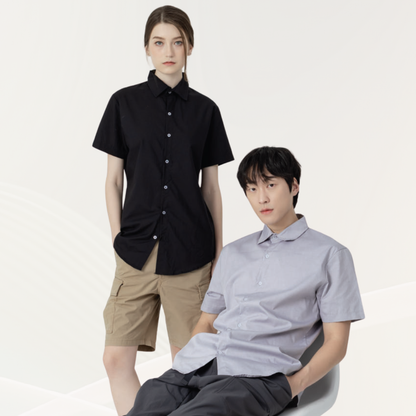 NHB1500 premium oxford short sleeve shirt unisex 160gsm Artiztee
