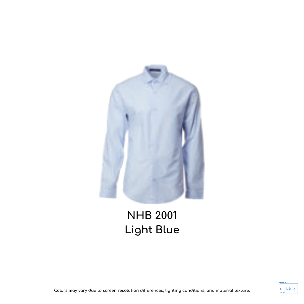 NHB2001 Cotton Rayon Shirt Unisex 120gsm Light Blue