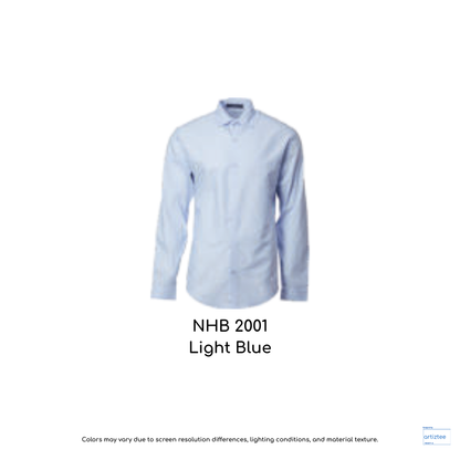 NHB2001 Cotton Rayon Shirt Unisex 120gsm Light Blue