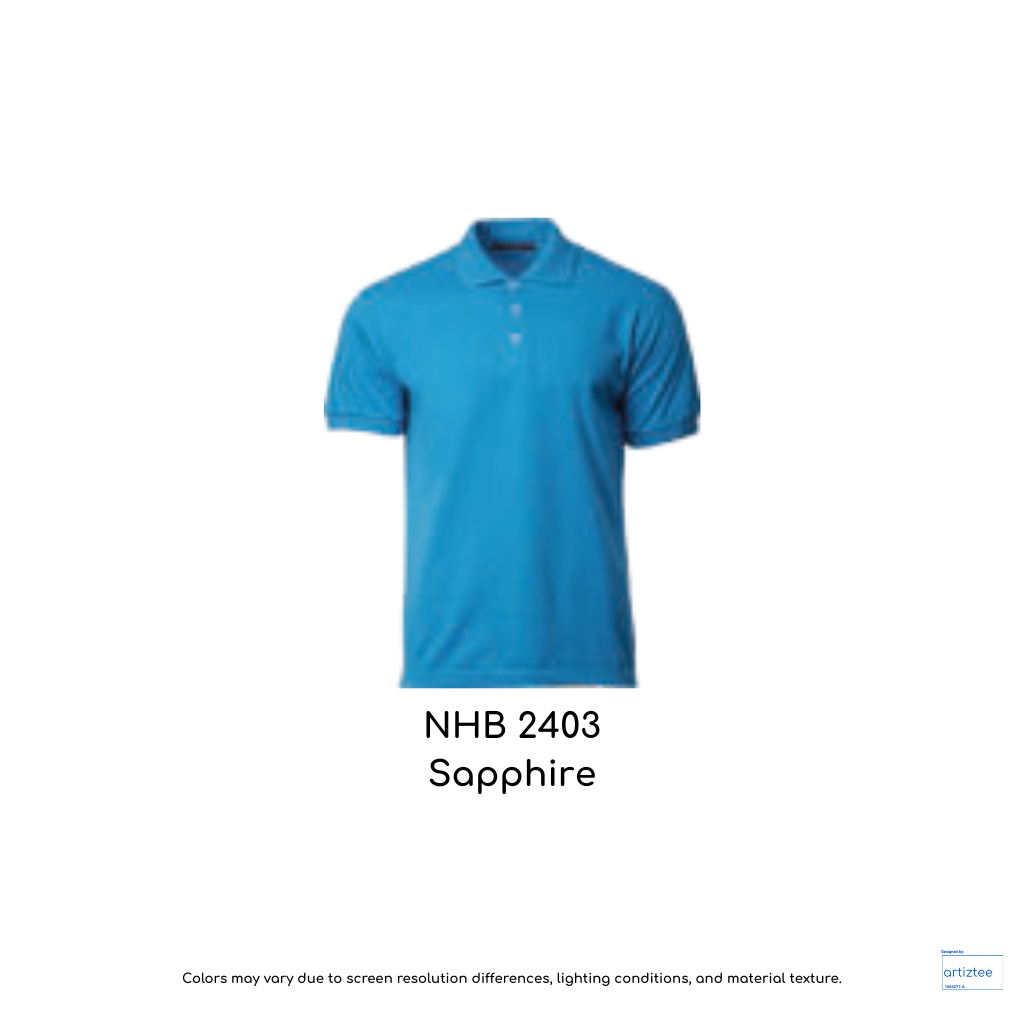 Polo Shirt Soft-Touch Unisex 220gsm | Sapphire | NHB2403