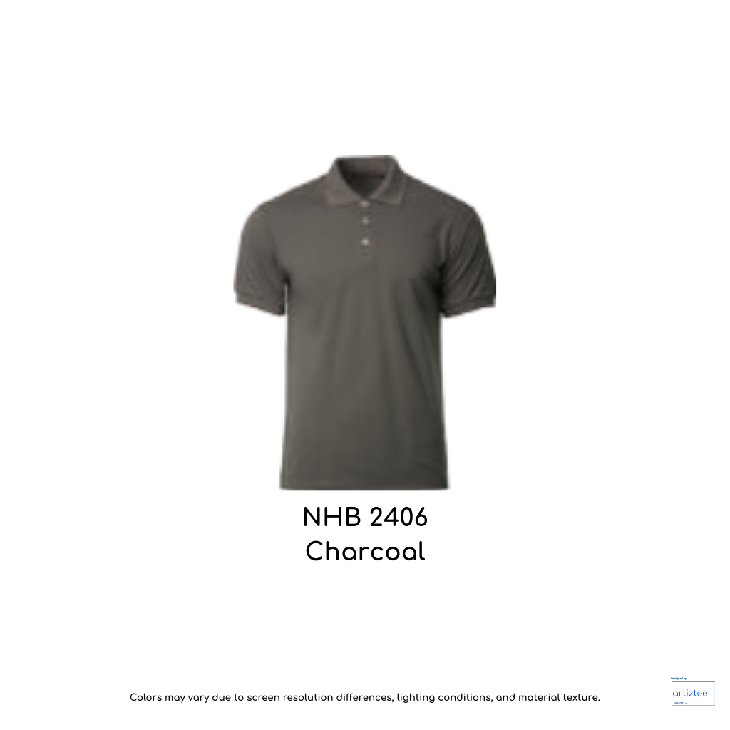 Polo Shirt Soft-Touch Unisex 220gsm | Charcoal | NHB2406