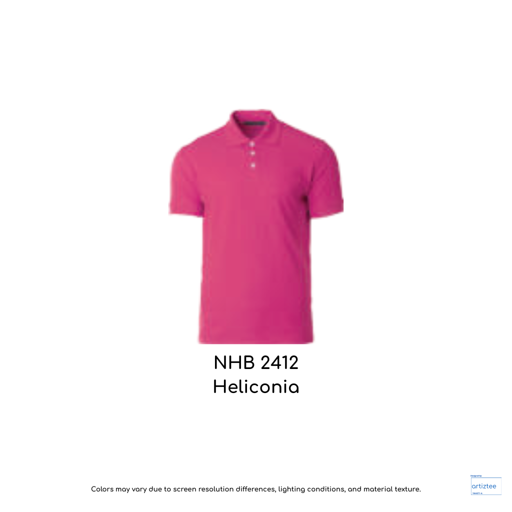 Polo Shirt Soft-Touch Unisex 220gsm | Heliconia | NHB2412