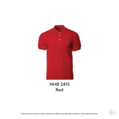 Polo Shirt Soft-Touch Unisex 220gsm | Red | NHB2413