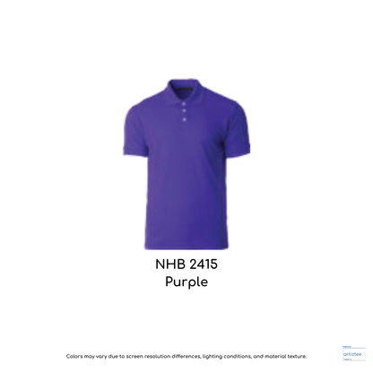 Polo Shirt Soft-Touch Unisex 220gsm | Purple | NHB2415