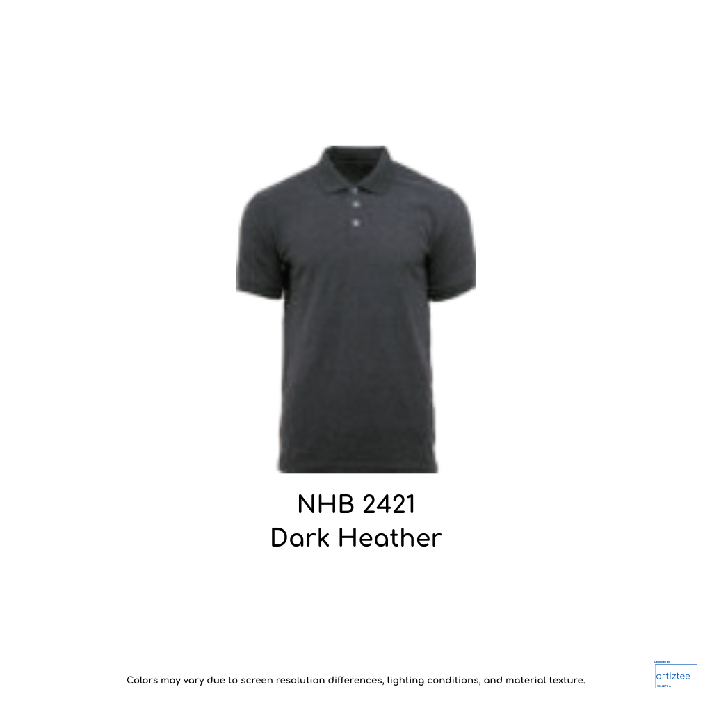 Polo Shirt Soft-Touch Unisex 220gsm | Dark Heather | NHB2421
