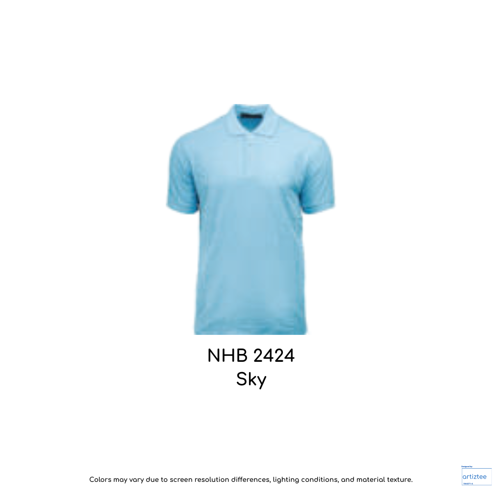 Polo Shirt Soft-Touch Unisex 220gsm | Sky | NHB2424