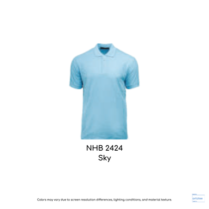 Polo Shirt Soft-Touch Unisex 220gsm | Sky | NHB2424
