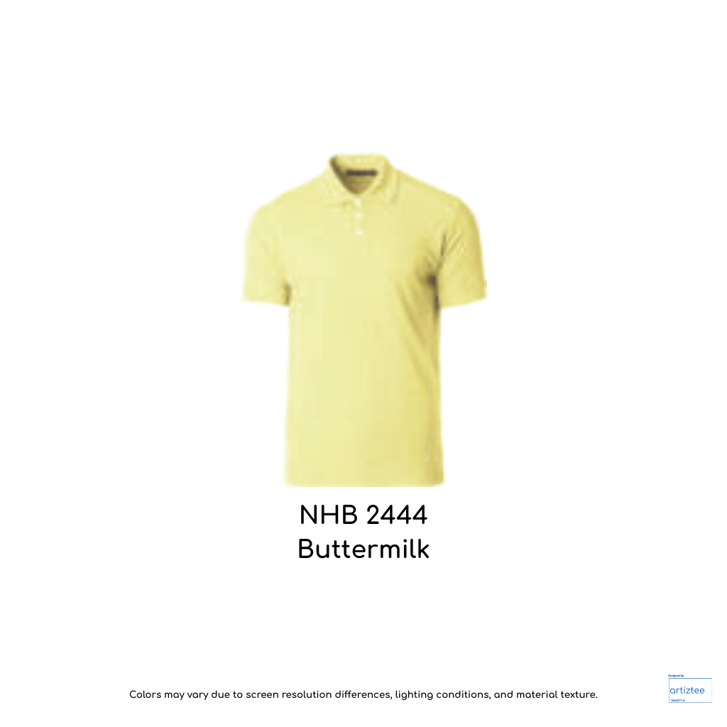 Polo Shirt Soft-Touch Unisex 220gsm | Buttermilk | NHB2444