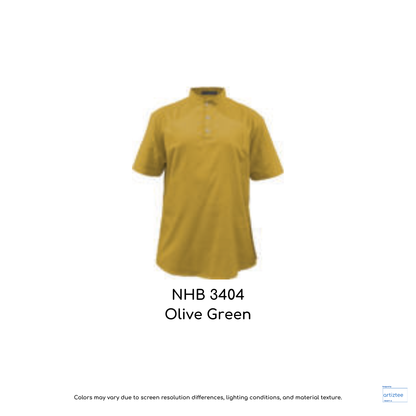 NHB3404 Olive Green Shirt - Charms Short Sleeve Unisex 120gsm