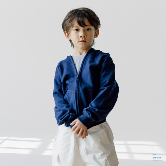 Kid Hoodie Full Zip - Unisex | NHH1200B | Artiztee