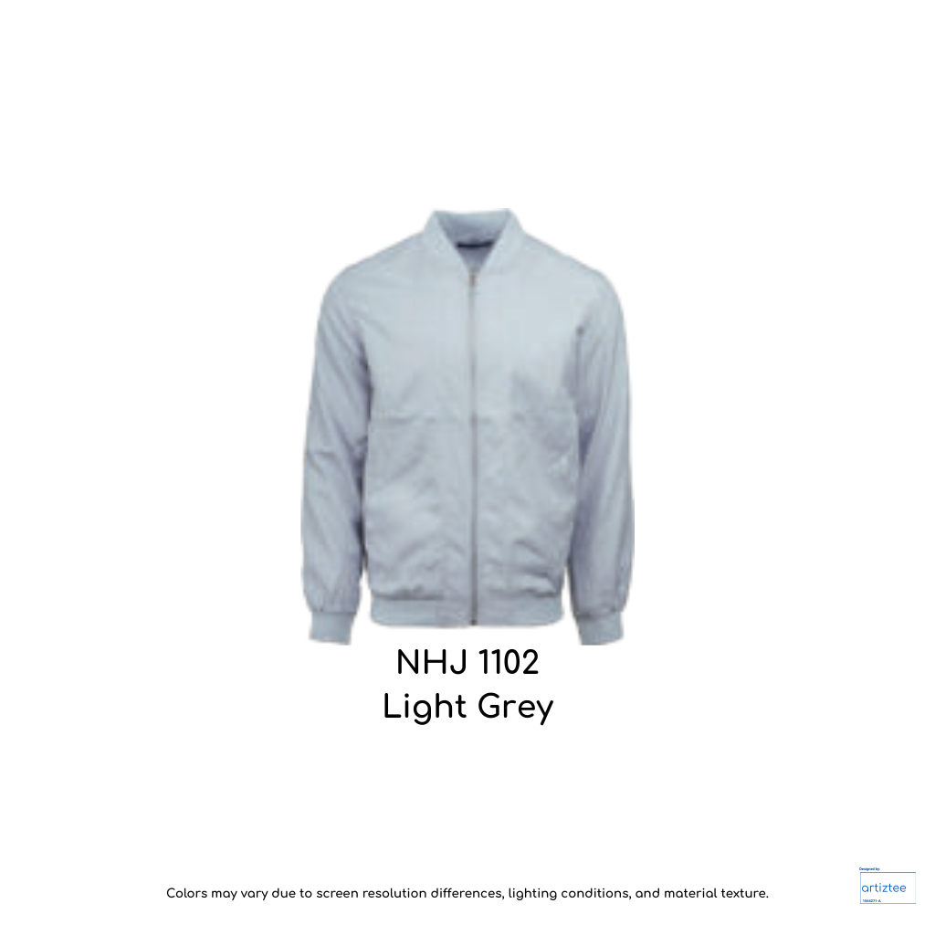Bomber jacket unisex 220gsm NHJ1102 light grey