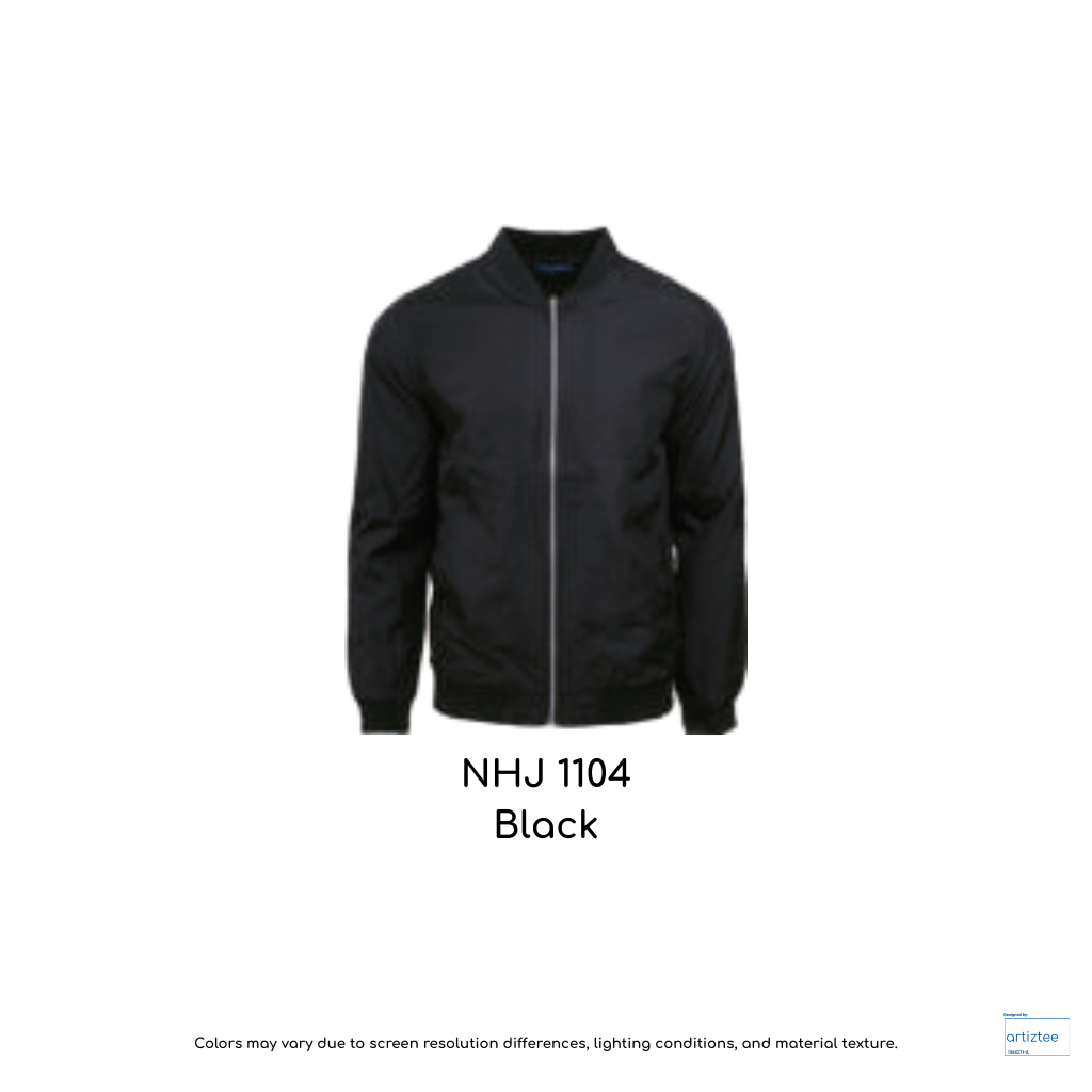 Bomber jacket unisex 220gsm NHJ1104 black