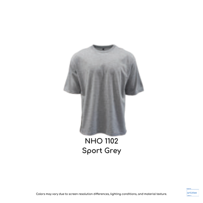 Oversized T-Shirt Dynamite Crew Neck Unisex Grey | NHO1102