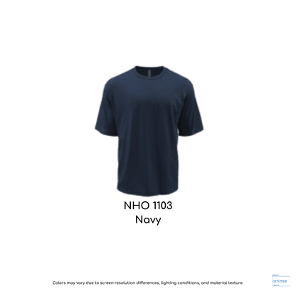 Oversized T-Shirt Dynamite Crew Neck Unisex Navy | NHO1103