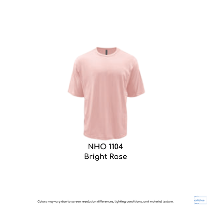 Oversized T-Shirt Dynamite Crew Neck Unisex Bright Rose | NHO1104