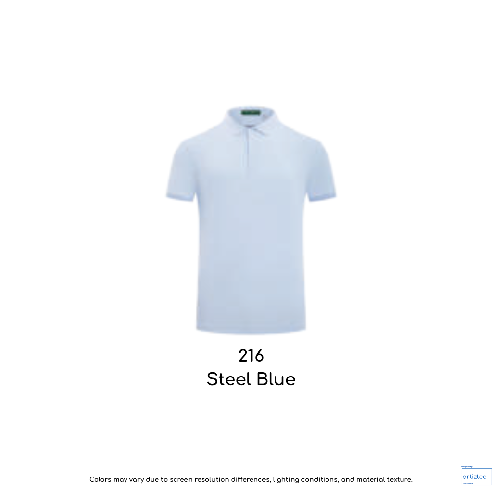 Polo - Unisex Lumin 200gsm | Steel Blue | NHP95650 | 216